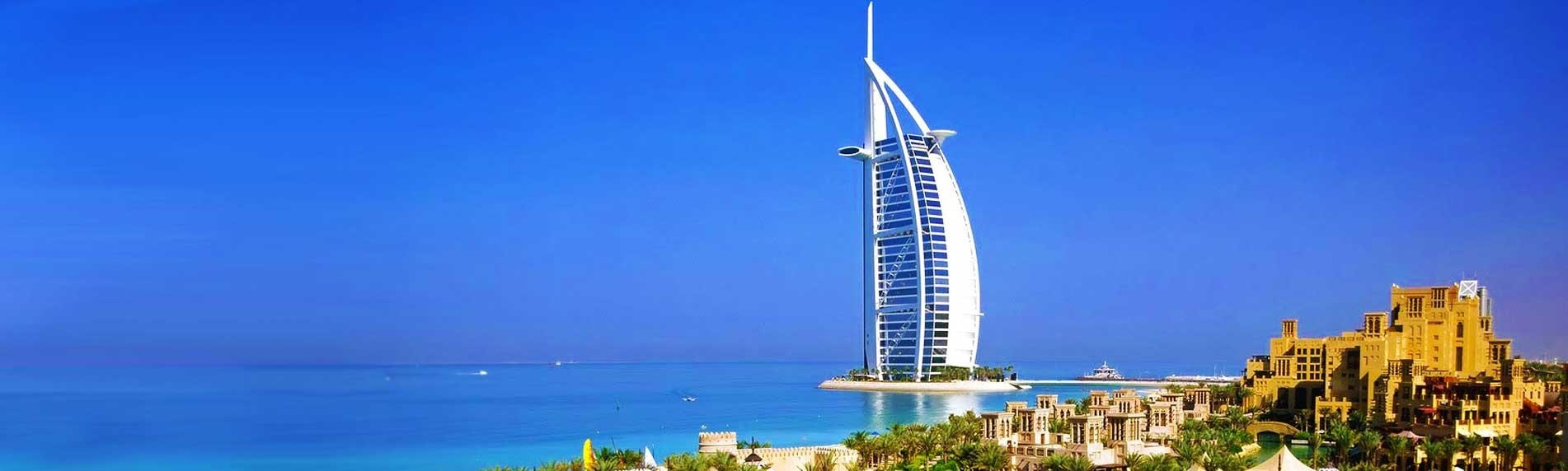Abu Dhabi skyline and travel services